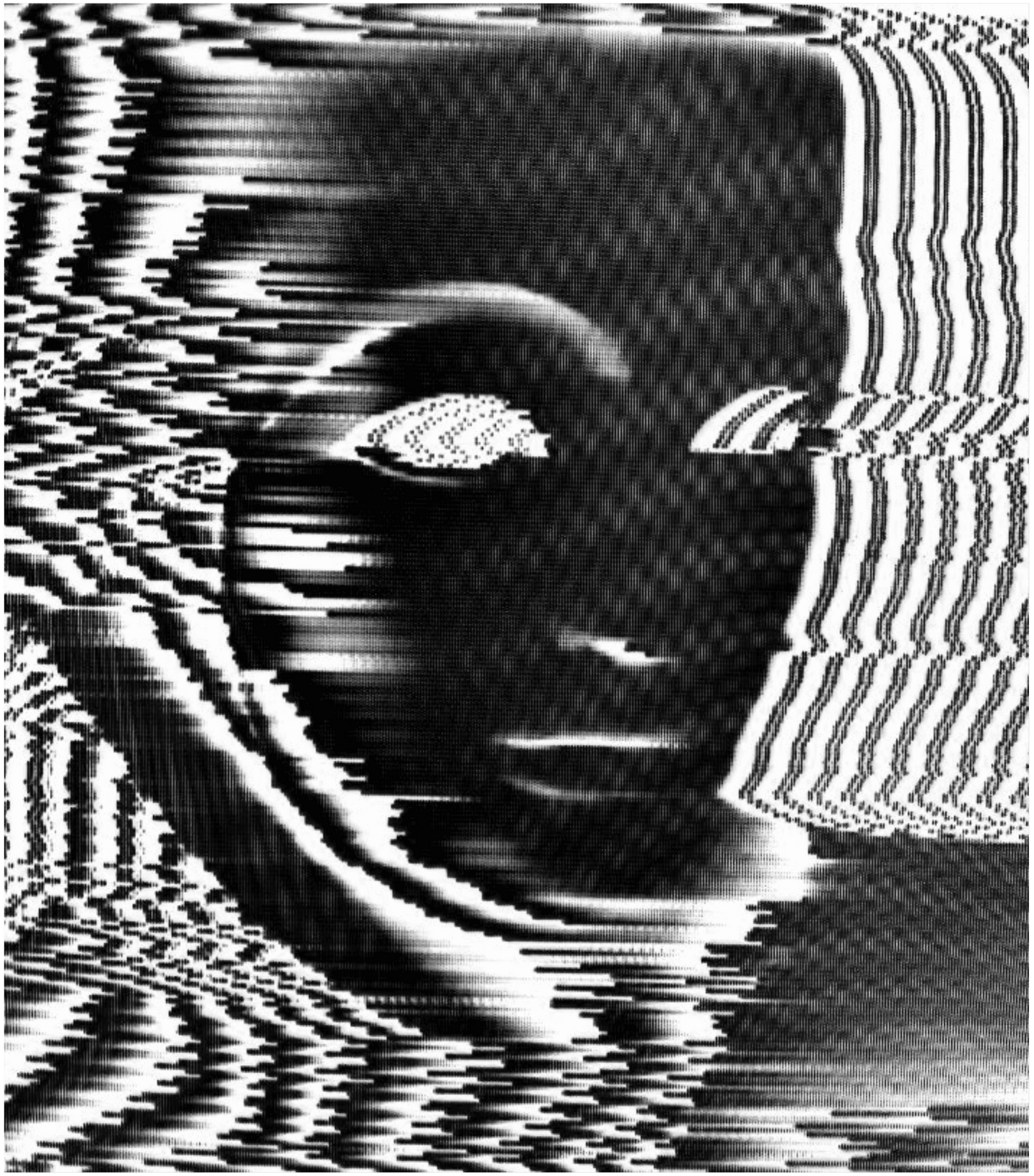 Black "Mask Face" Hoodie