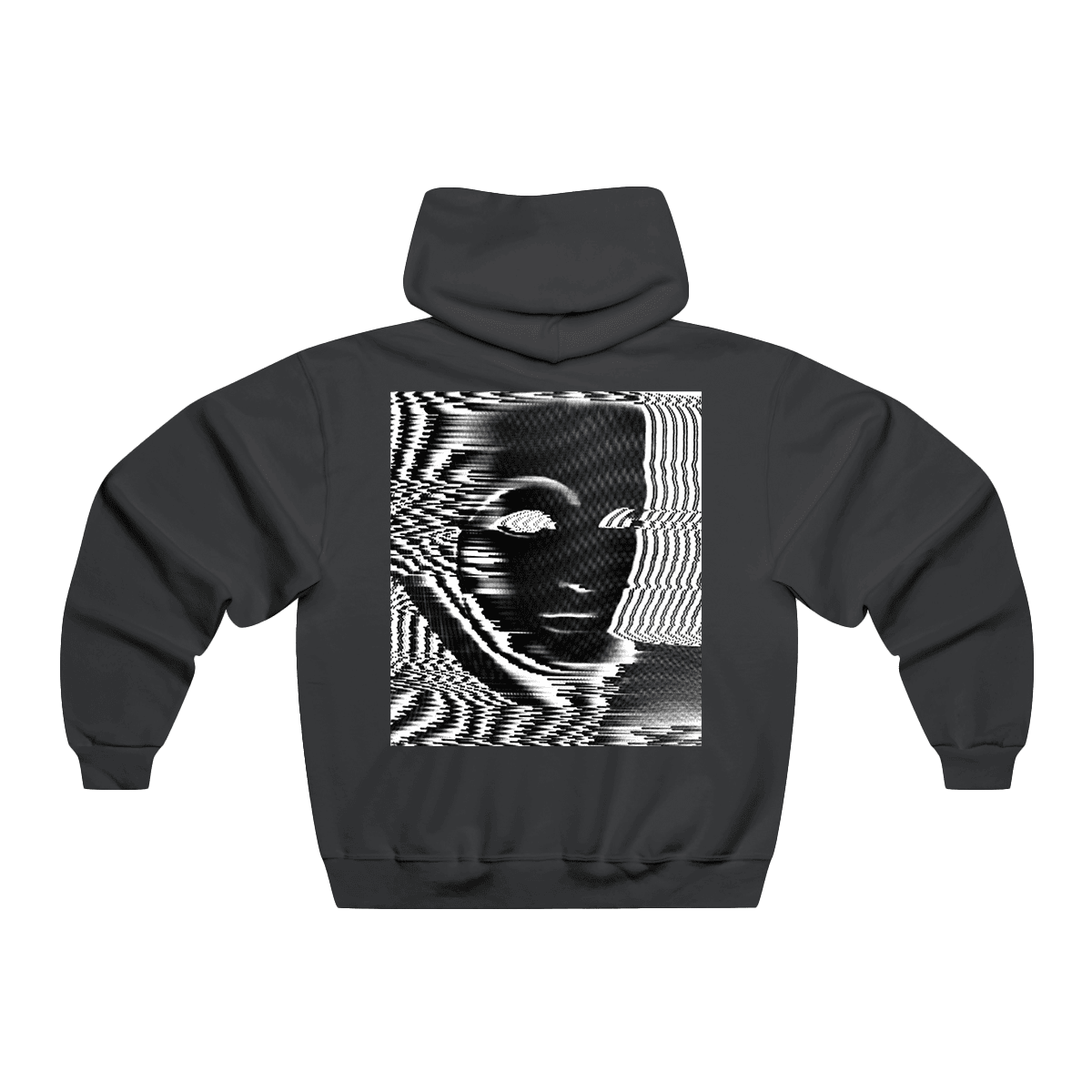 Black "Mask Face" Hoodie