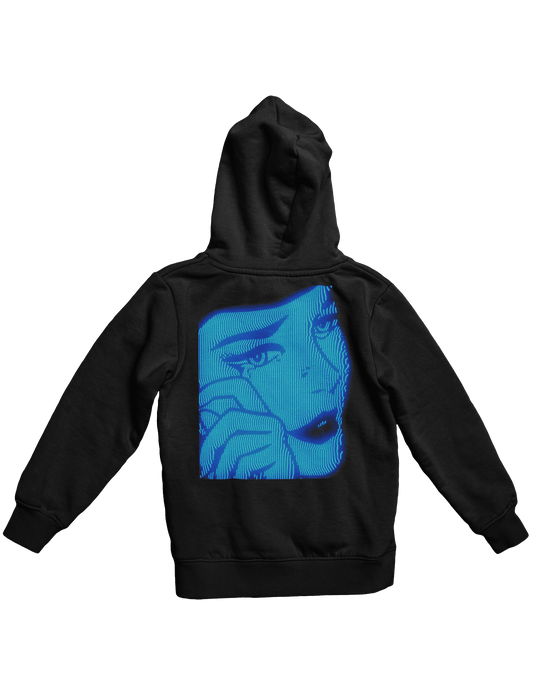 Black "Crying CRT" Hoodie